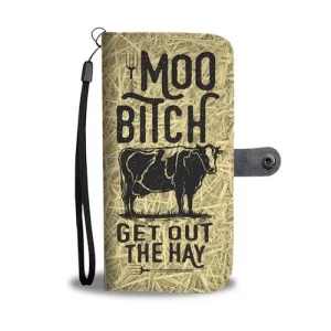 Moo Farmer Wallet Phone Case with RFID Protection