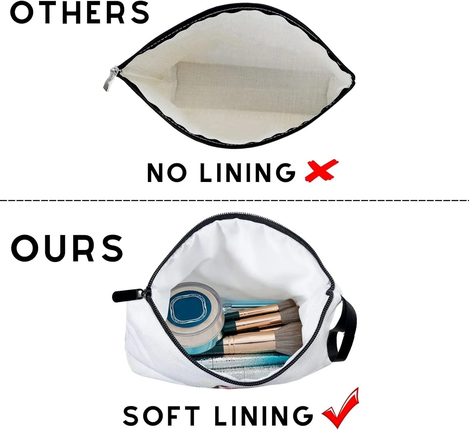 Motivational Gifts,Purse Makeup Bag,Mental Health Gifts,Sobriety Gifts for Women,Womens Birthday Gifts Unique,Daily Affirmations for Women,Cosmetic Bag for Purse,Self Love Gifts
