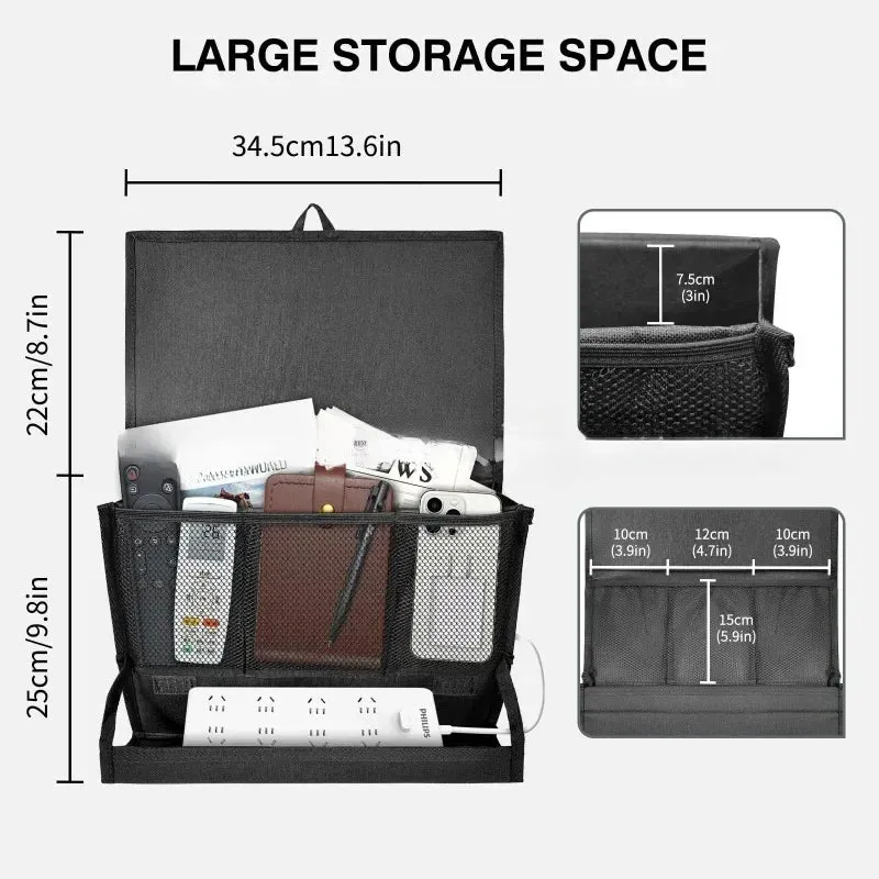 Multi Functional Remote Control Storage Bag For Bedside Organization 47 X 34.5 Cm