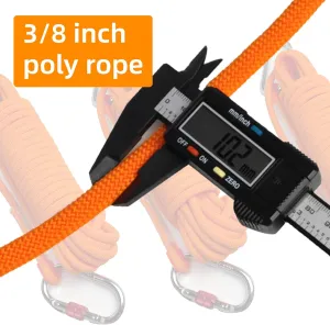 Multi-Purpose Safe Rope 10x30m(96ft) Heavy Duty Thick Nylon Rope for Adults Ideal for Rock Tree Rappelling and Other Operations Ultimate Strength Durability