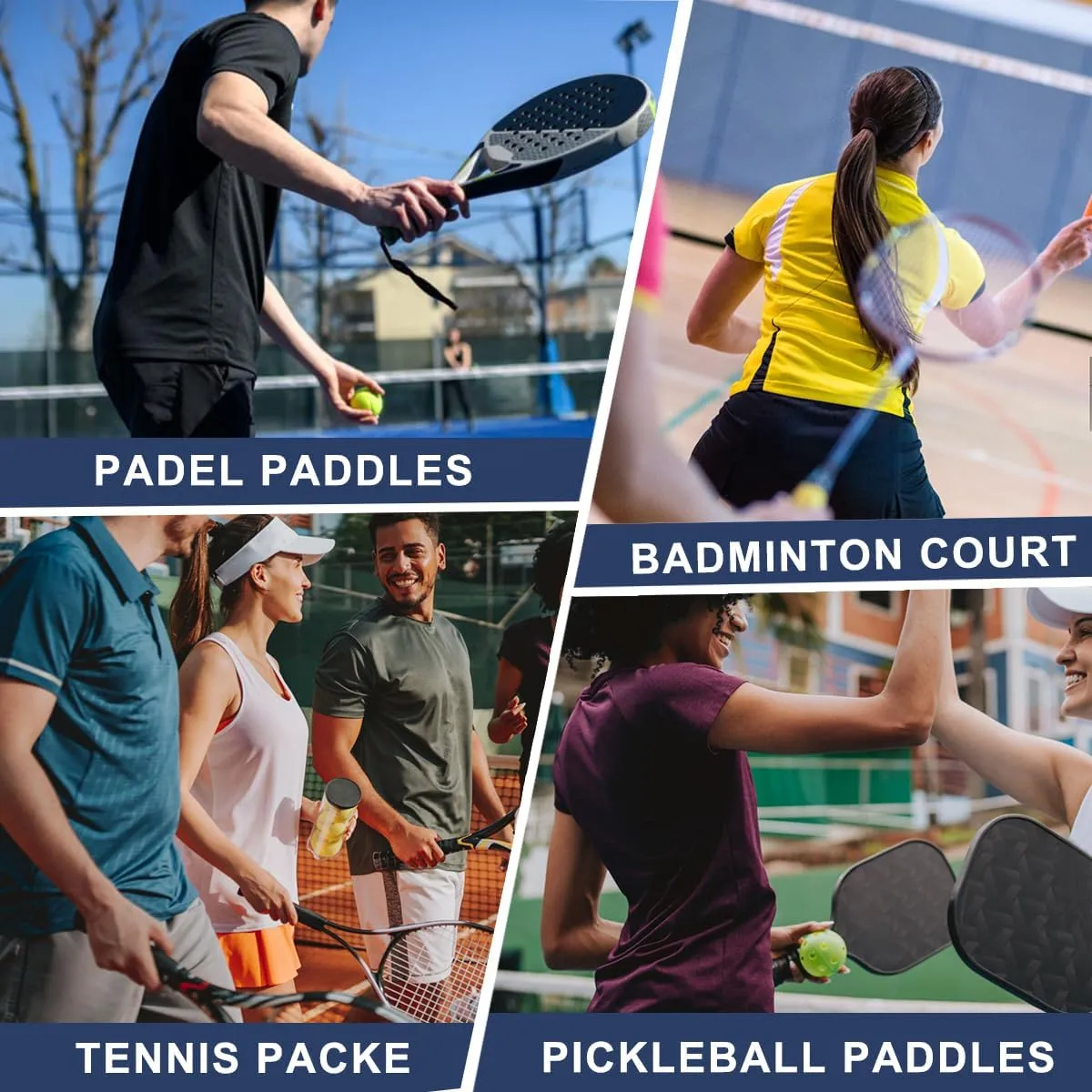 Multi-Use Beach Tennis Bag For Sport Convertible Padel Backpack With Shoe Compartment, Laptop Sleeve,Fence Hook,Ball Sleeve