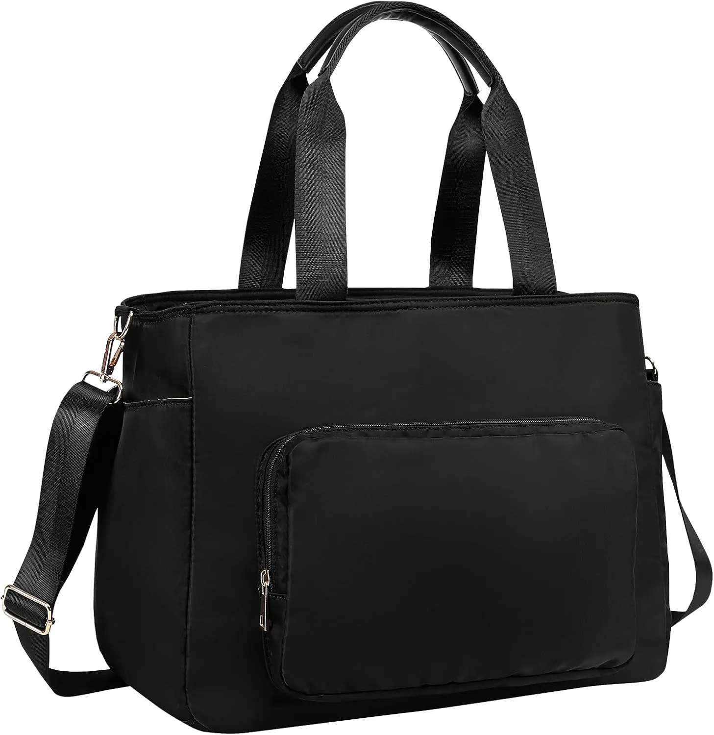 Multifunction Diaper Bag Tote with Portable Changing Pad Breast Pump Bag with 15 Inch Laptop Sleeve Work Bag