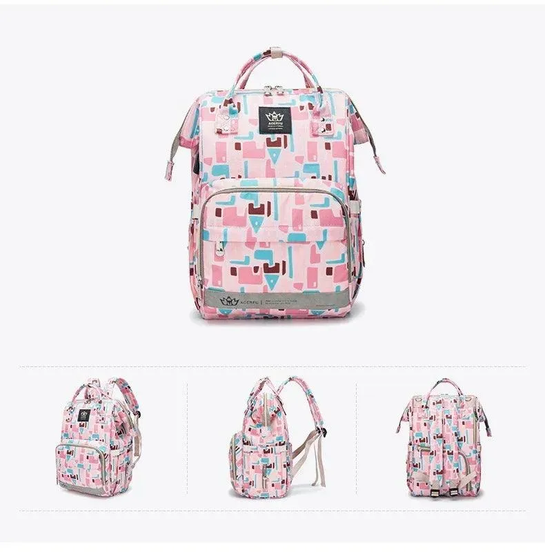 Multifunction Waterproof Diaper Bag Backpack for Mom and Dad - Nappy Bag