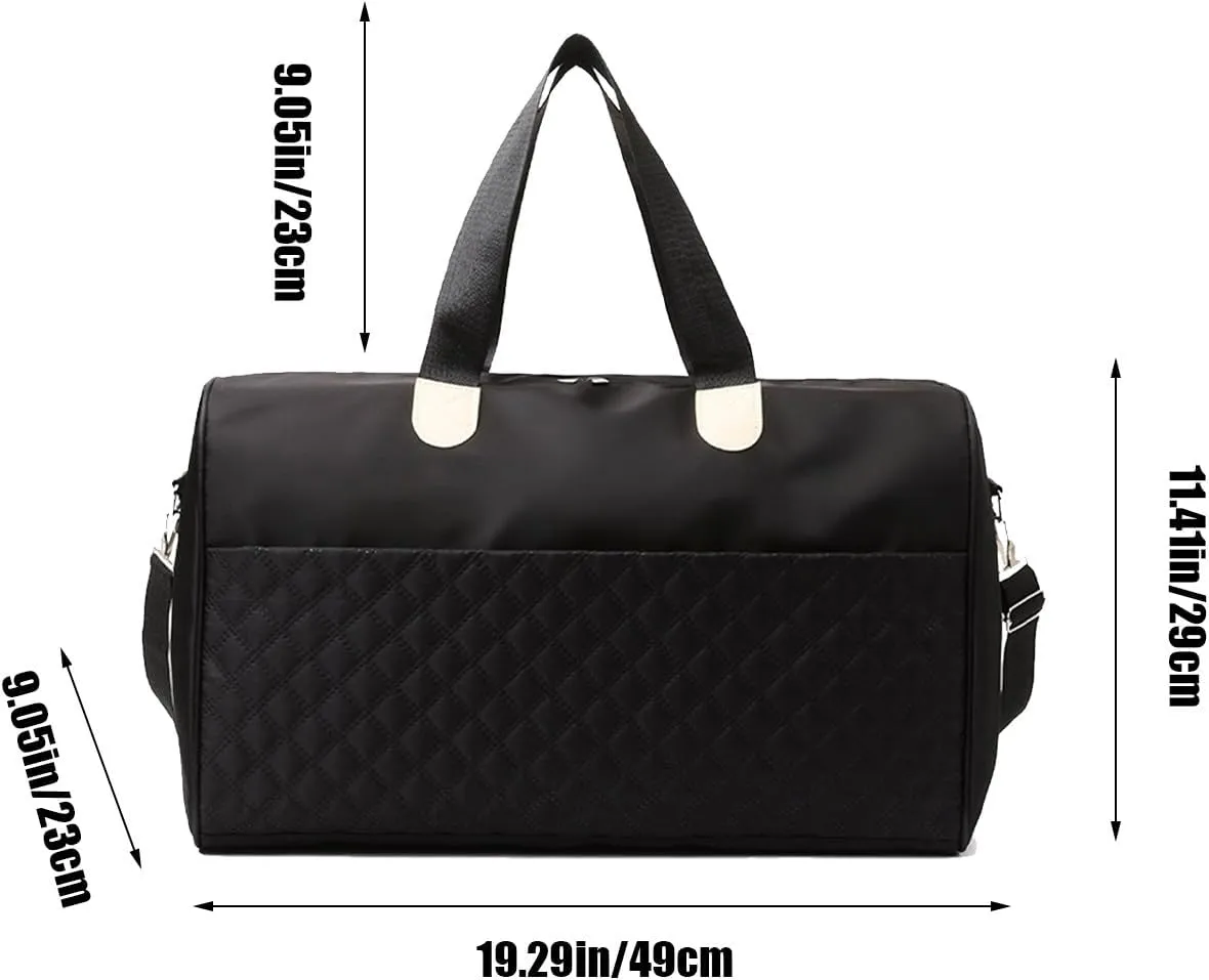 Multifunctional Travel Duffle Bag, Luggage Handbag Holdall Suitcase Handbag, Weekend Overnight Bag for Women Men
