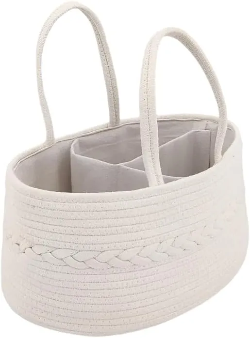 Multifunctional Travel Out Portable Mommy Bag Cotton Rope Diaper Bag Diaper Storage Bag Baby Diaper Storage Basket