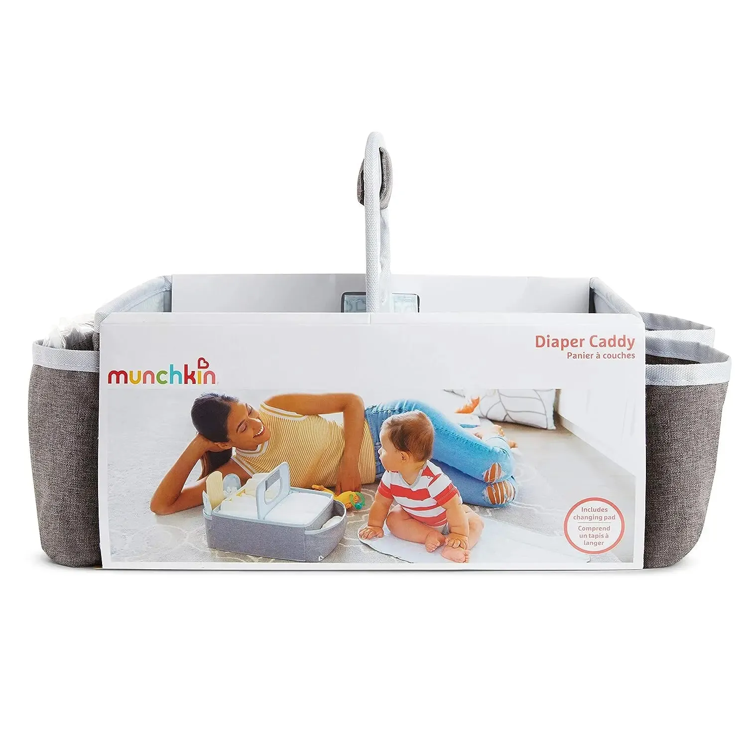Munchkin® Portable Diaper Caddy Organizer, Grey