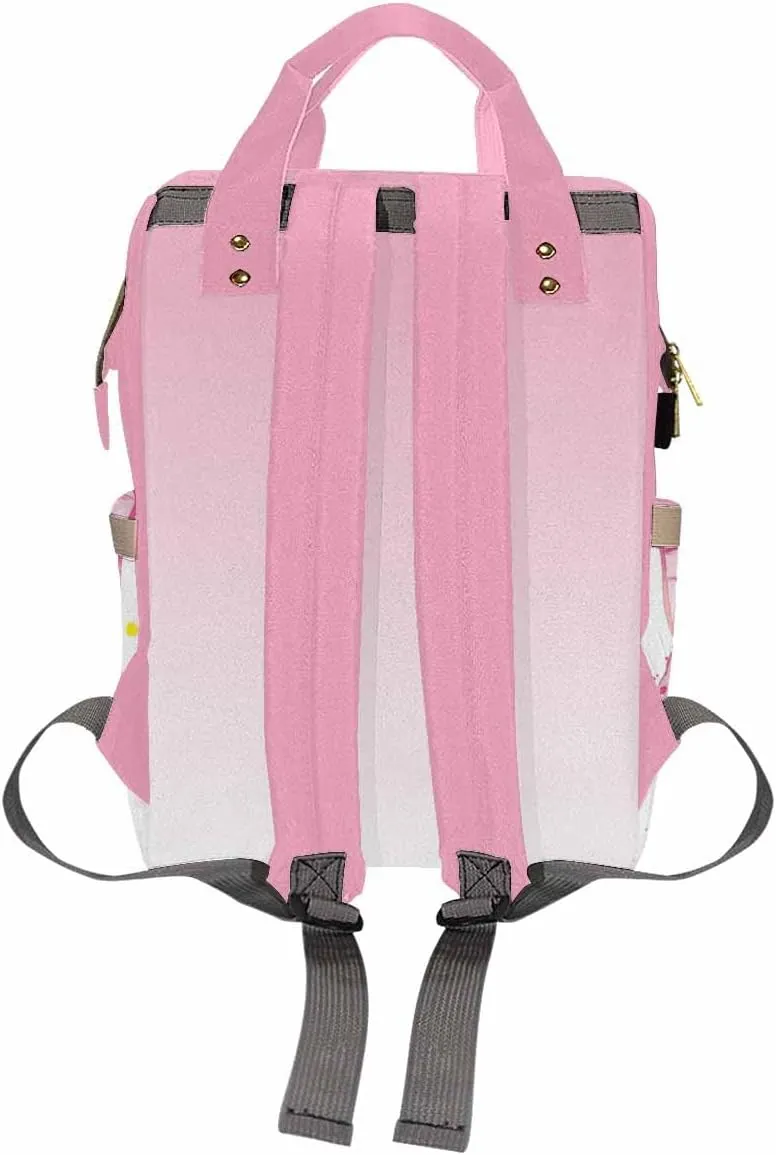 MyPupSocks Customized Butterfly Diaper Bag, Personalized Butterfly Backpack with Name Mummy Nappy Baby Bag Shoulders Casual Daypack Daycare Travel Bag for Boys Girls