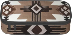 Native American Print Multifunctional Pencil Case Stationery Storage Bag Supplies Cosmetic Items Adults