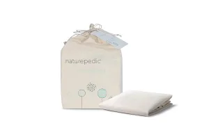 Naturepedic Organic Contoured Changing Pad Cover - Easy to Clean, Lightweight & Portable - Comfort 2-Sided and 4-Sided Baby Diaper Changing Pad Cover - 16" x 31"