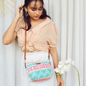 Neon Pink Pouch Cum Sling Bag