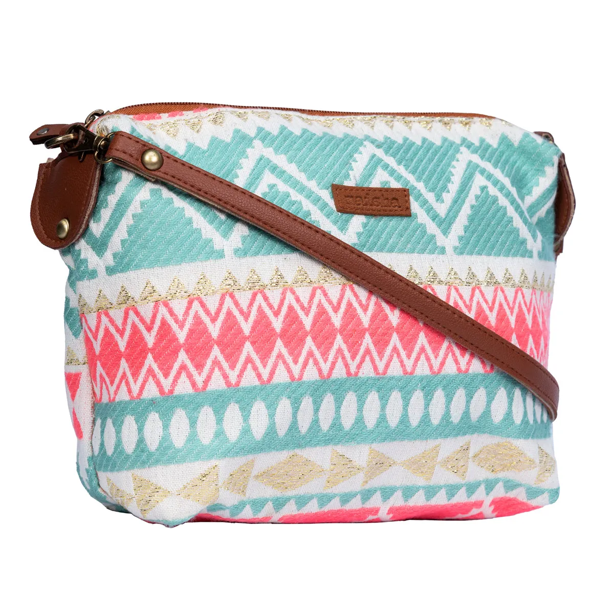 Neon Pink Pouch Cum Sling Bag