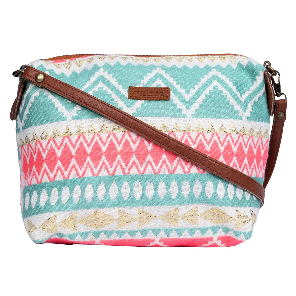 Neon Pink Pouch Cum Sling Bag