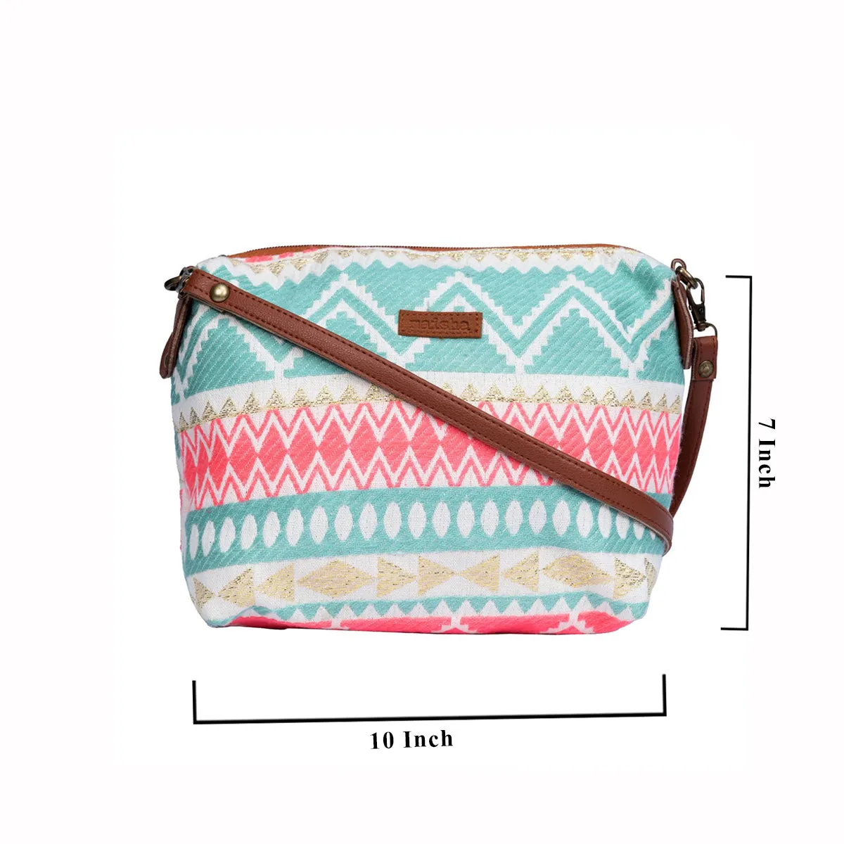 Neon Pink Pouch Cum Sling Bag