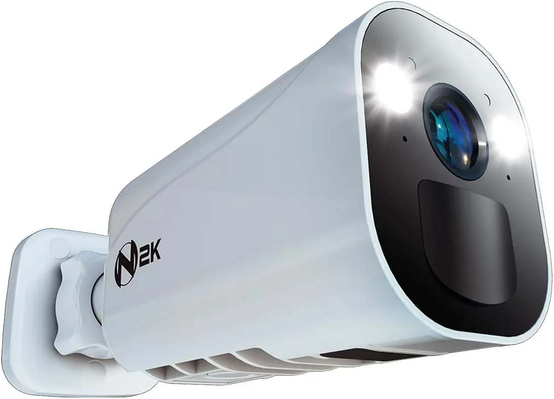 Night Owl Wire Free 2K HD Indoor/Outdoor Deterrence Camera with 2-Way Audio