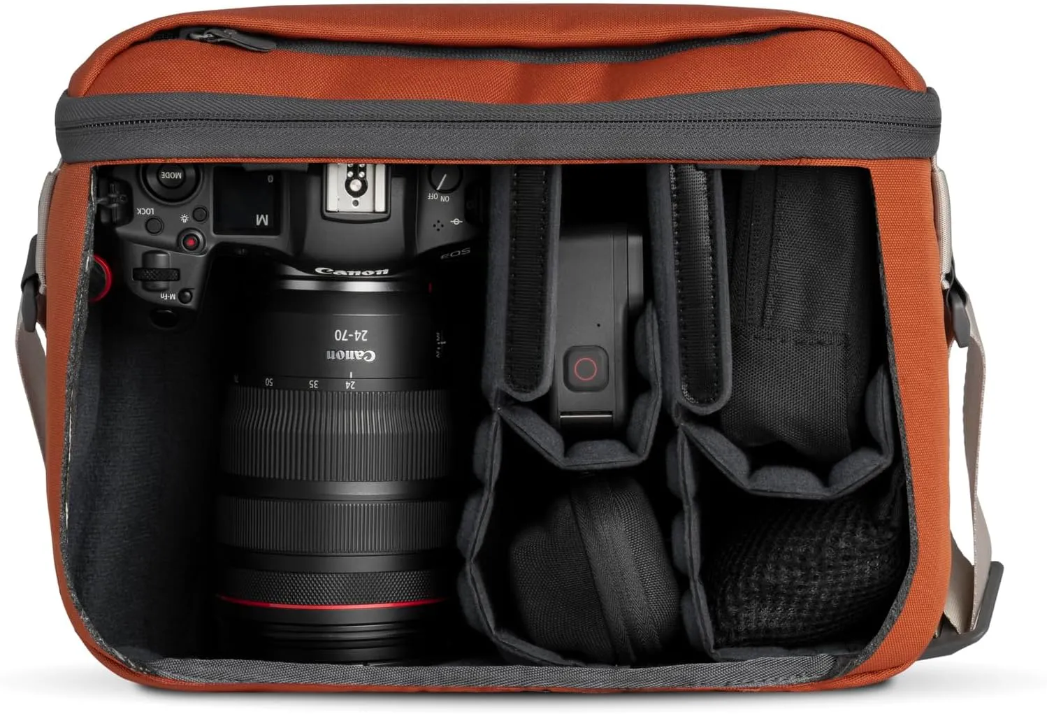 NOMATIC Luma Camera Sling 12L - Sling Bag Designed by Peter McKinnon - Camera Bag for Photographers (Rust)