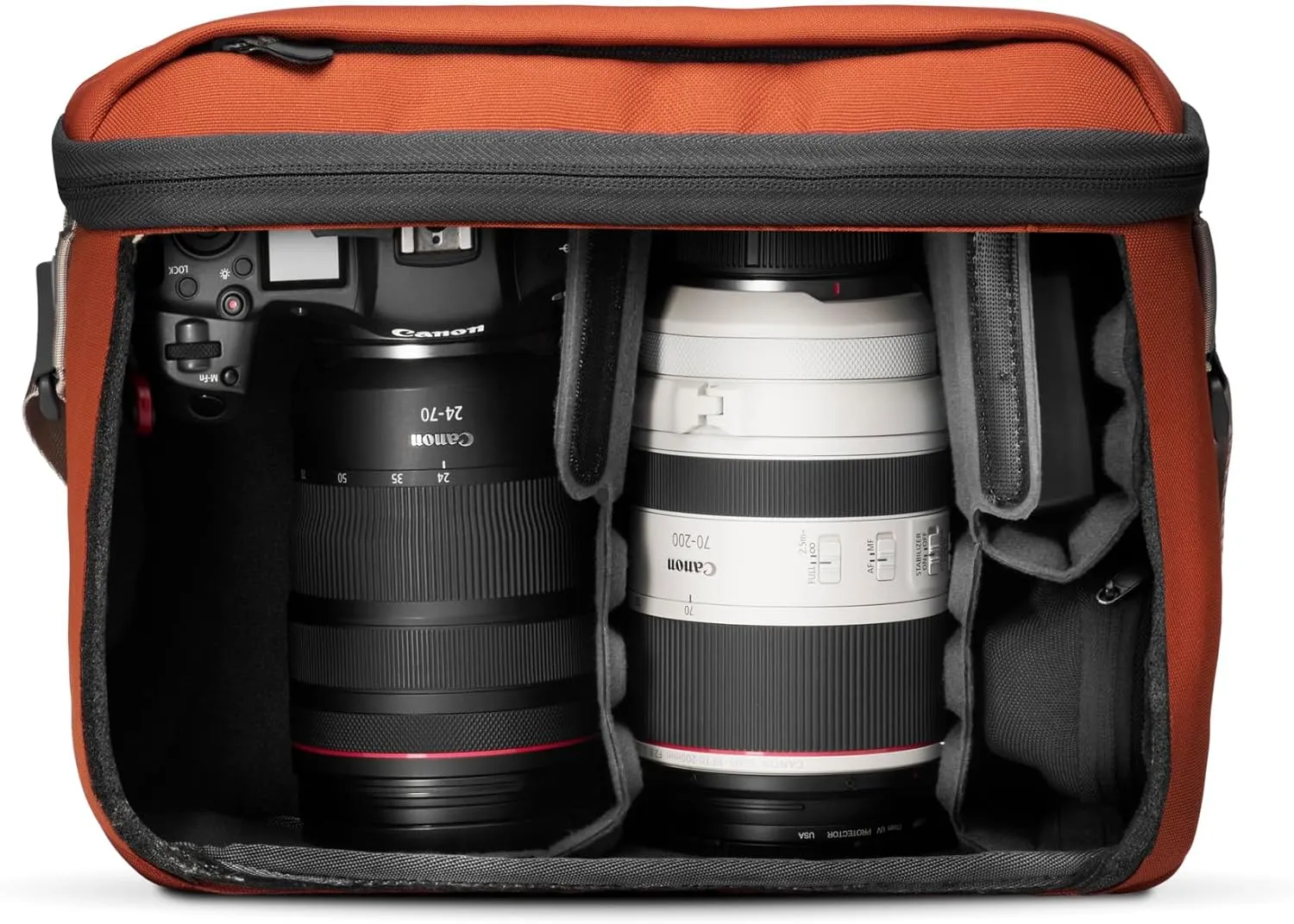 NOMATIC Luma Camera Sling 12L - Sling Bag Designed by Peter McKinnon - Camera Bag for Photographers (Rust)