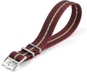 Nylon Watchbands For Omega 007 Nylon Strap 20 22mm Nato Band (Color : Army green X red, Size : 20mm)