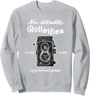Old Vintage Rolleiflex Camera Distressed Design Sweatshirt
