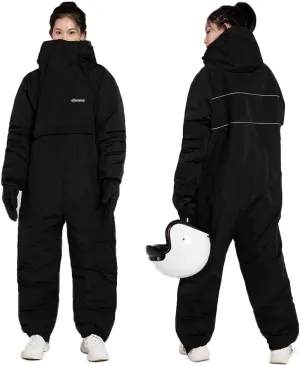 One-Piece Snowsuit Ski & Rescue SuitSnowsuit Water Resistant Windproof for Adults/Men/Women