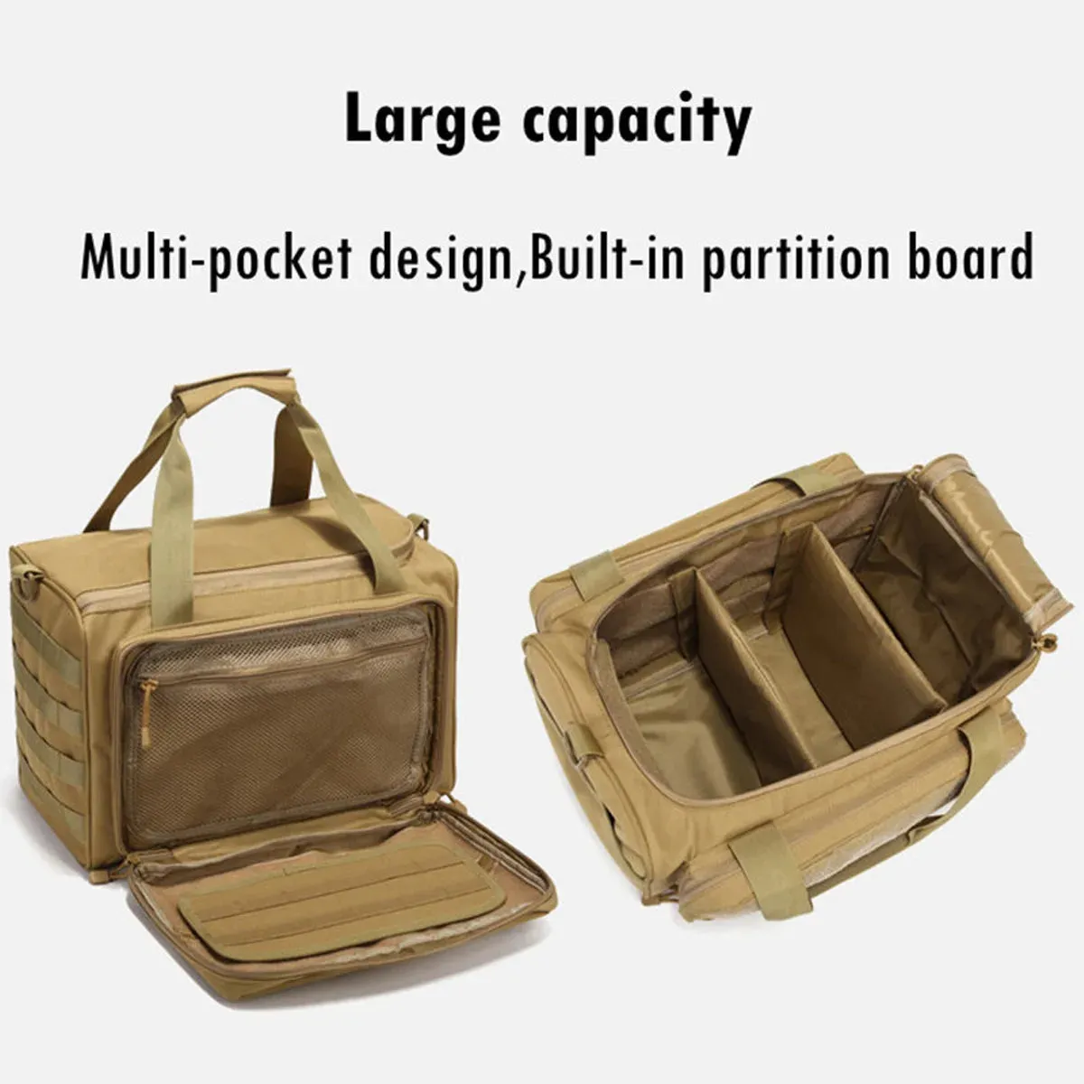 OPHIDIANTAC Range Bag – Large Capacity Molle Gun Bag for Hunting, Shooting, Hiking