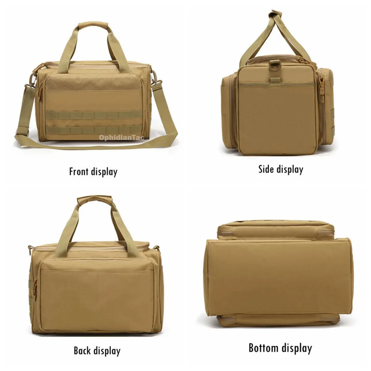 OPHIDIANTAC Range Bag – Large Capacity Molle Gun Bag for Hunting, Shooting, Hiking