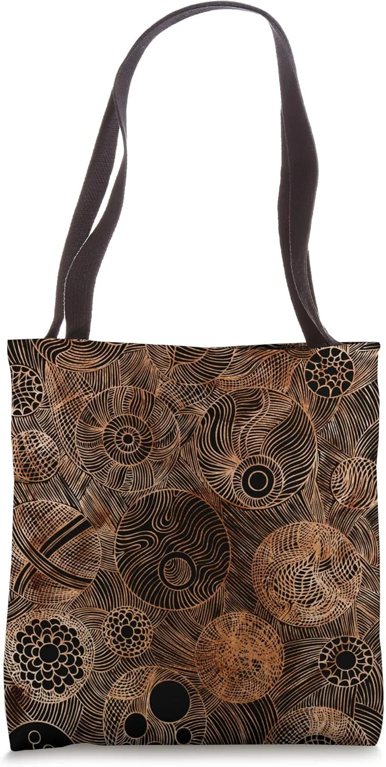 Organic Forms Nature Pattern Design Tote Bag