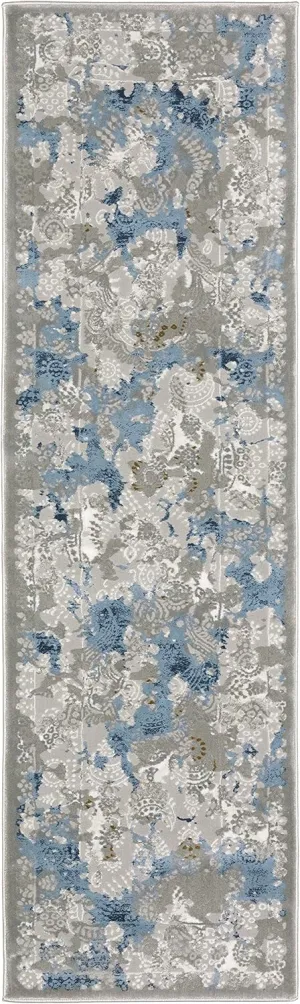 Oriental Weavers Easton Contemporary Rug 3313Q in Grey Runner 2' 2" X 7 ' 8"
