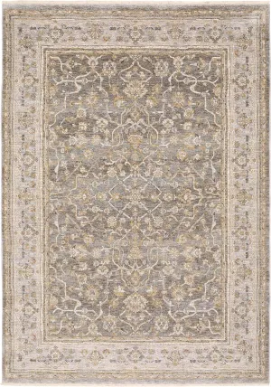 Oriental Weavers Maharaja Area Rug - 040M1-2' x 3' - in Beige/Grey - Vintage Inspired, Stain Resistant, Family and Pet Friendly, Entryway, Bathroom Accent Rug