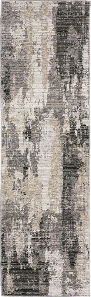 Oriental Weavers Nebulous Modern and Contemporary Rug 4151N in Grey Runner 2' 2" X 7 ' 8"