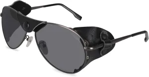 OSSAT Polarized sunglasses with side shields cowhide wind proof sunshade Classic Mountain Fishing eyewear