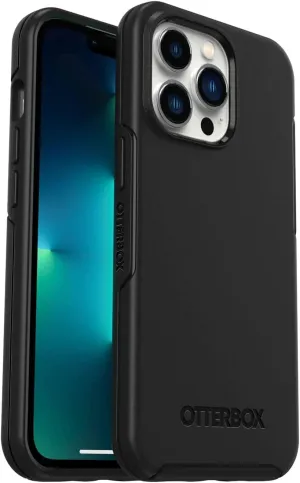 OtterBox iPhone 13 Pro (ONLY) Symmetry Series Case - Black, Ultra-Sleek, Wireless Charging Compatible, Raised Edges Protect Camera & Screen
