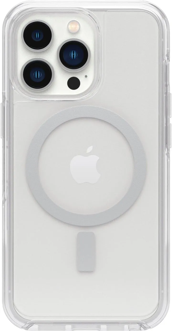 OtterBox iPhone 13 Symmetry Series  Case - Clear, Ultra-Sleek, Snaps to MagSafe, Raised Edges Protect Camera & Screen