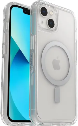 OtterBox iPhone 13 Symmetry Series  Case - Clear, Ultra-Sleek, Snaps to MagSafe, Raised Edges Protect Camera & Screen