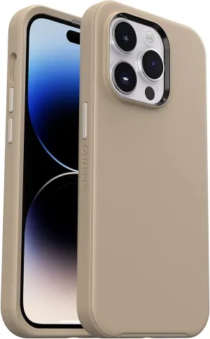 OtterBox iPhone 14 Pro (ONLY) Symmetry Series Case - Dont Even CHAI (Brown), Ultra-Sleek, Wireless Charging Compatible, Raised Edges Protect Camera & Screen