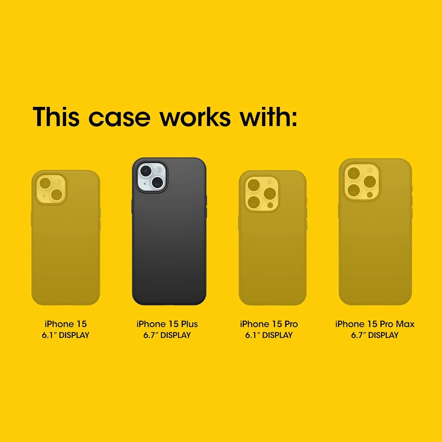 OtterBox iPhone 15 Plus and iPhone 14 Plus Symmetry Series Case - Dont Even CHAI (Brown), Snaps to MagSafe, Ultra-Sleek, Raised Edges Protect Camera & Screen