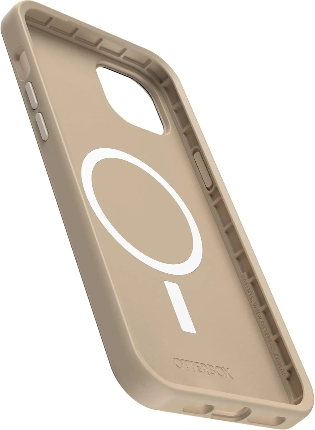 OtterBox iPhone 15 Plus and iPhone 14 Plus Symmetry Series Case - Dont Even CHAI (Brown), Snaps to MagSafe, Ultra-Sleek, Raised Edges Protect Camera & Screen