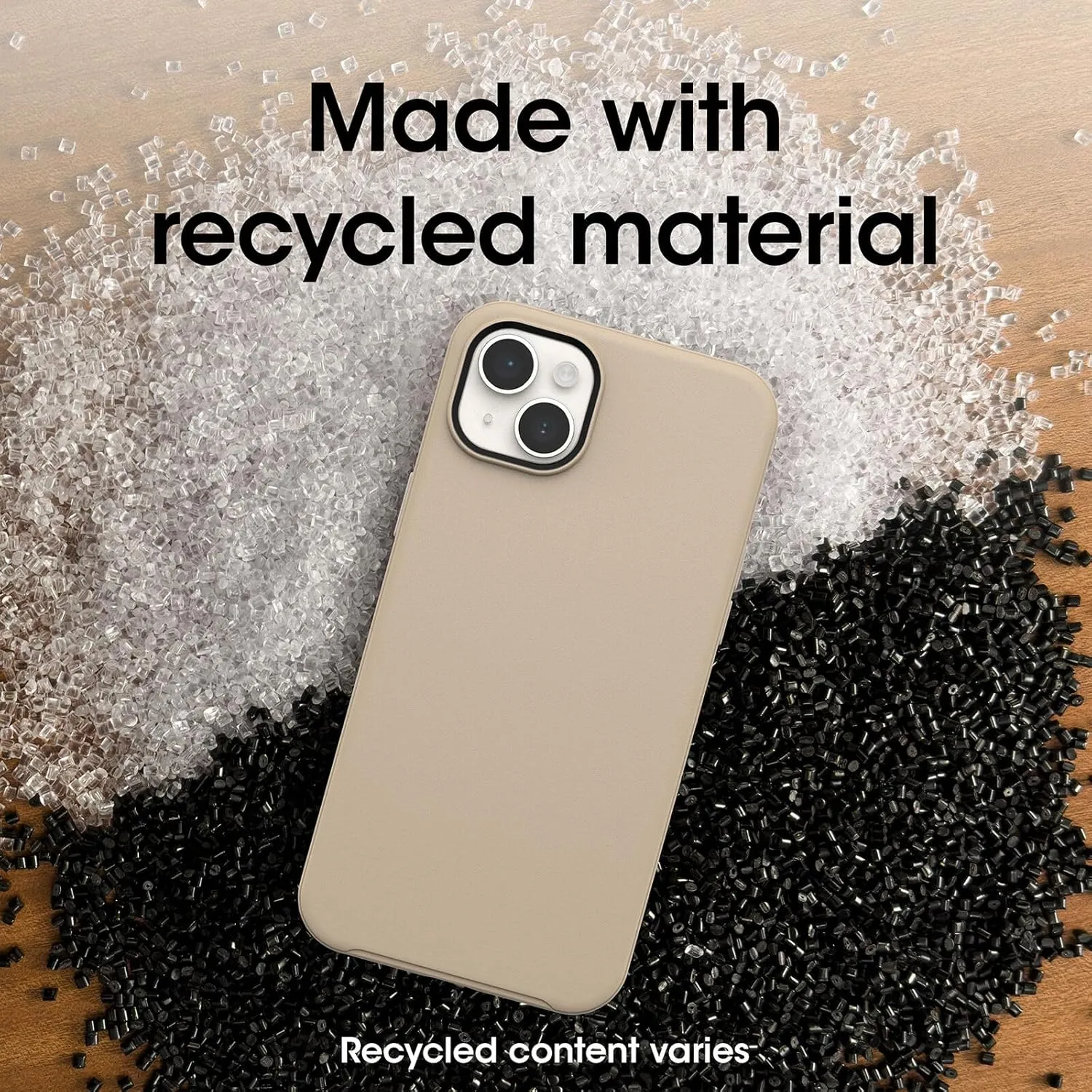 OtterBox iPhone 15 Plus and iPhone 14 Plus Symmetry Series Case - Dont Even CHAI (Brown), Snaps to MagSafe, Ultra-Sleek, Raised Edges Protect Camera & Screen