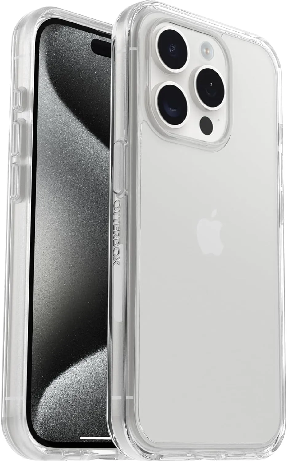 OtterBox iPhone 15 Pro (Only) Symmetry Series Clear Case - (Clear), Snaps to MagSafe, Ultra-Sleek, Raised Edges Protect Camera & Screen