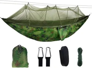 Outdoor Camping Garden Hammock with Mosquito Net Portable 2 Person Canopy Hanging Sleep Swing