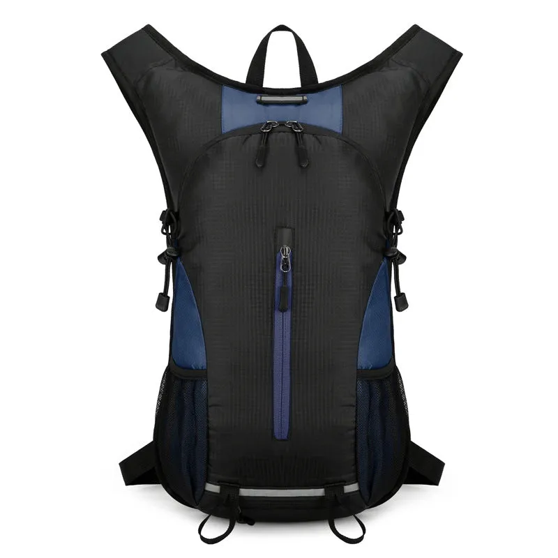 Outdoor Fabric, Water-Resistant Large Capacity Sports Oxford Blue Low-priced Dark Great price drop Hiking Durable Cycling Style Bag, Unisex and Backpack Lightweight - and Black Design Patchwork
