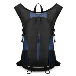 Outdoor Fabric, Water-Resistant Large Capacity Sports Oxford Blue Low-priced Dark Great price drop Hiking Durable Cycling Style Bag, Unisex and Backpack Lightweight - and Black Design Patchwork