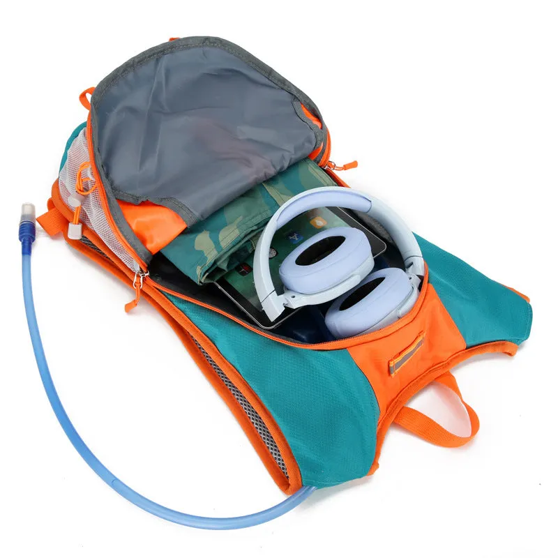 Outdoor Fabric, Water-Resistant Large Capacity Sports Oxford Blue Low-priced Dark Great price drop Hiking Durable Cycling Style Bag, Unisex and Backpack Lightweight - and Black Design Patchwork