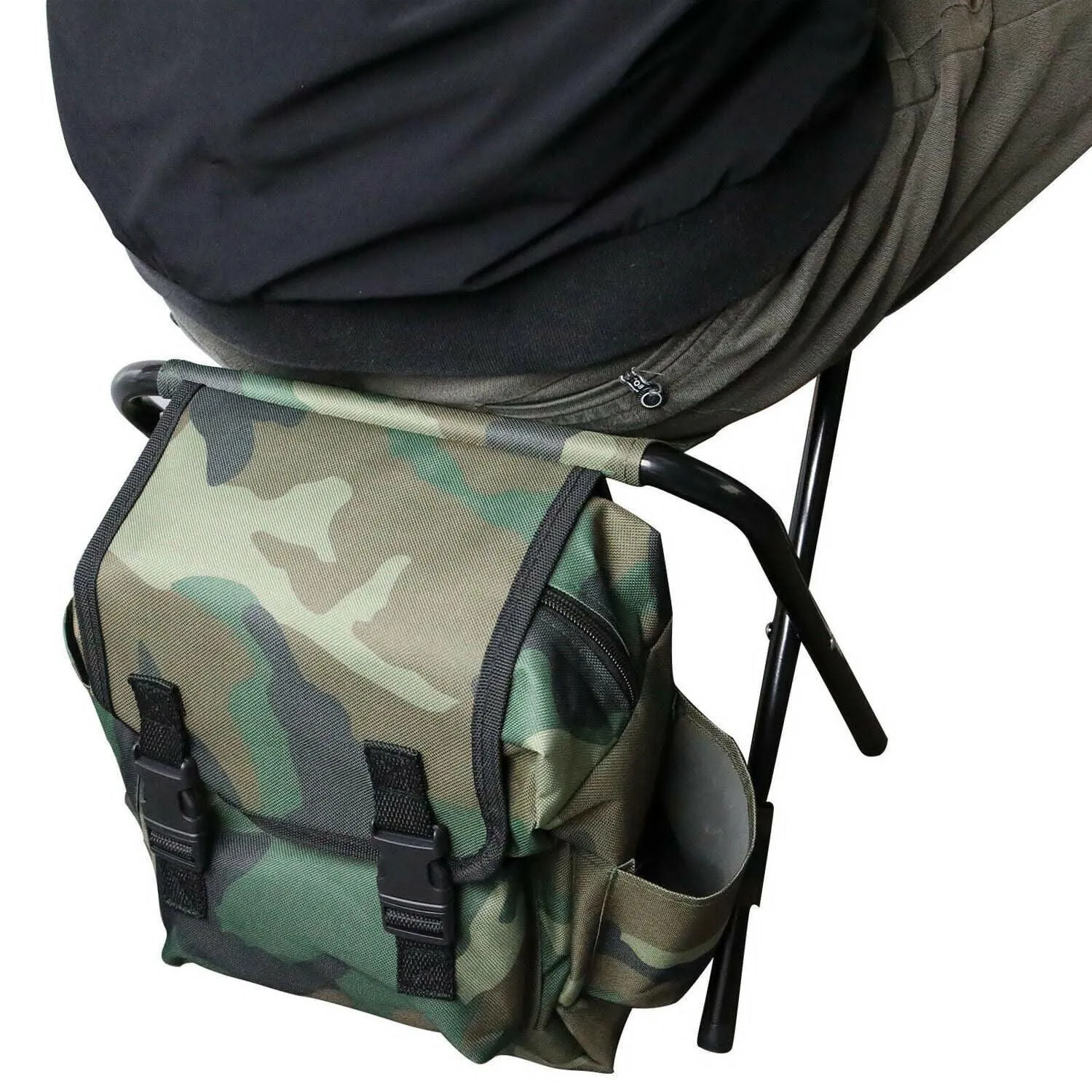 Outdoor Folding Chair Multi Functional Portable Camping Fishing Bag Stool Seat