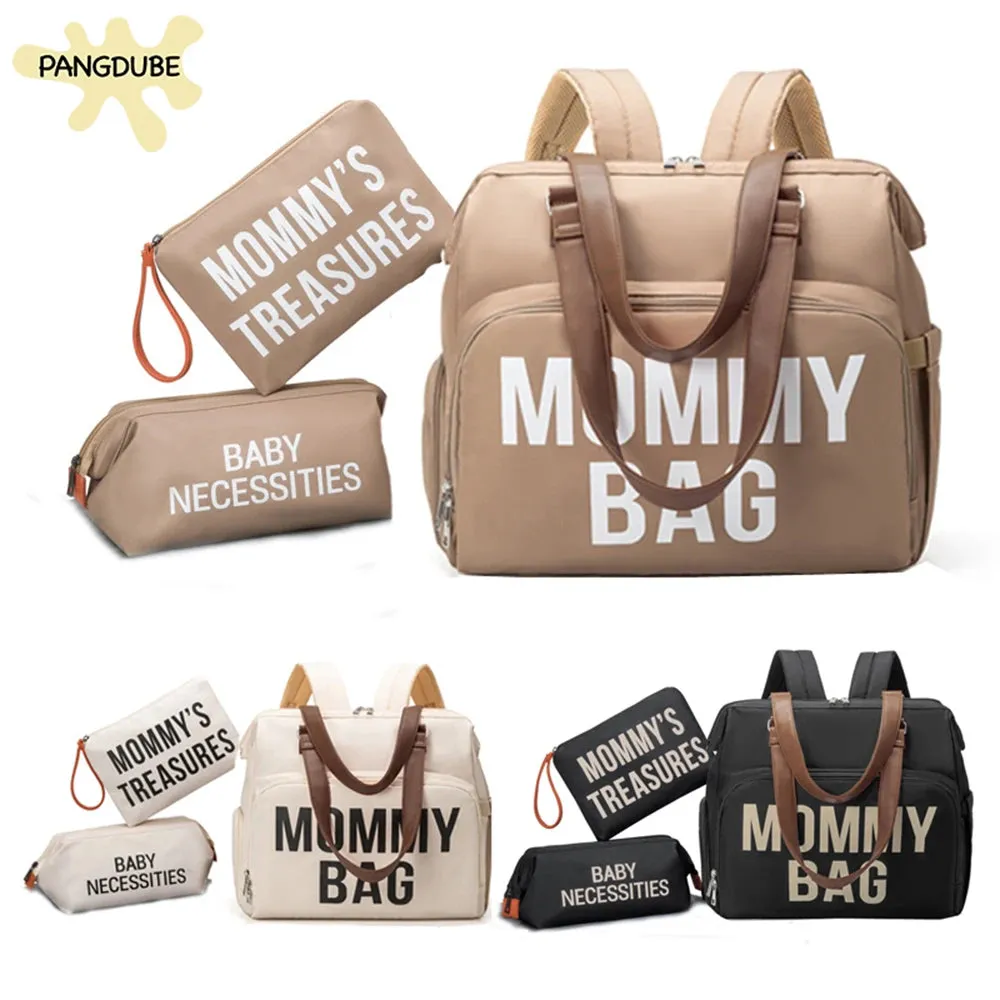 PANGDUBE Diaper Bag Backpack: 3-Piece Set
