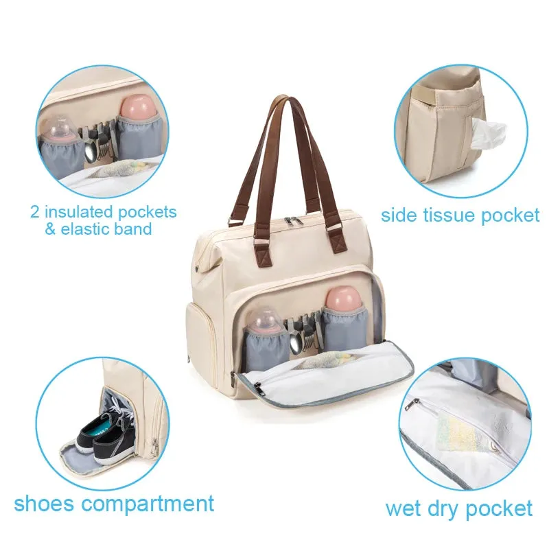 PANGDUBE Diaper Bag Backpack: 3-Piece Set