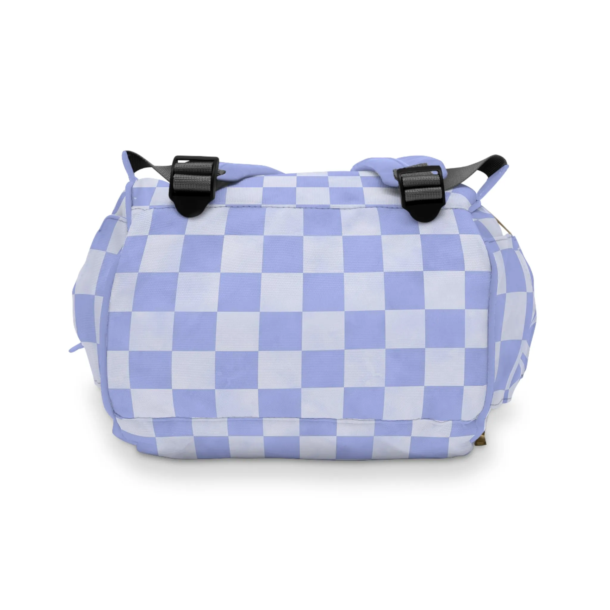 Pastel Checkers Diaper Backpack - Chic & Practical Baby Bag with Checkerboard Patterns, Perfect for Minimalist Parents