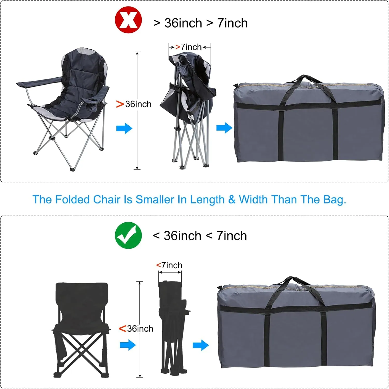 PATIKIL 35" Extra Large Moving Bag for Travel, 210D Oxford Waterproof Storage Bag with Double Zippers Duffle Bag for Storage Packing Home Traveling Camping, Gray (35"x9.8"x19")