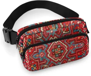 Persian Rug Design Large Capacity Portable All Print Waist Bag