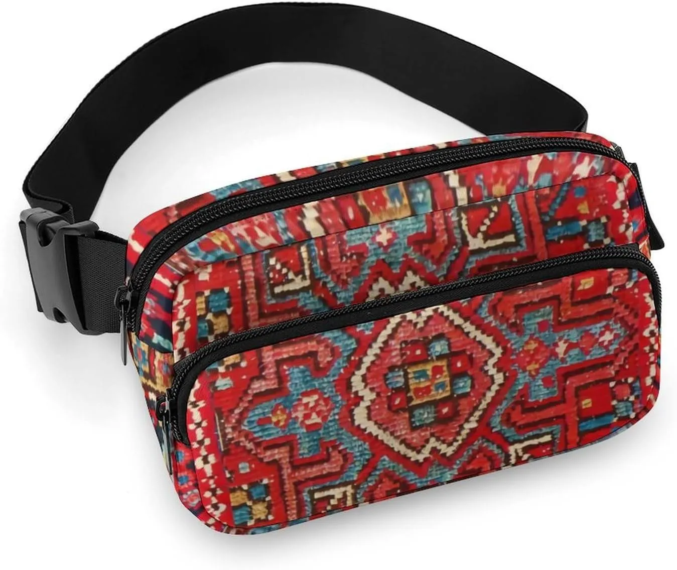 Persian Rug Design Large Capacity Portable All Print Waist Bag