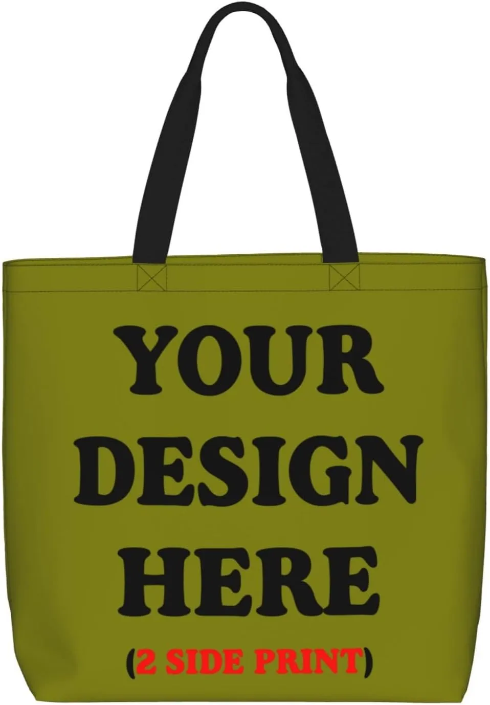 Personalized Custom Tote Bag For Travel, Business, Shopping - Add Your Design - Shoulder Bag For Women